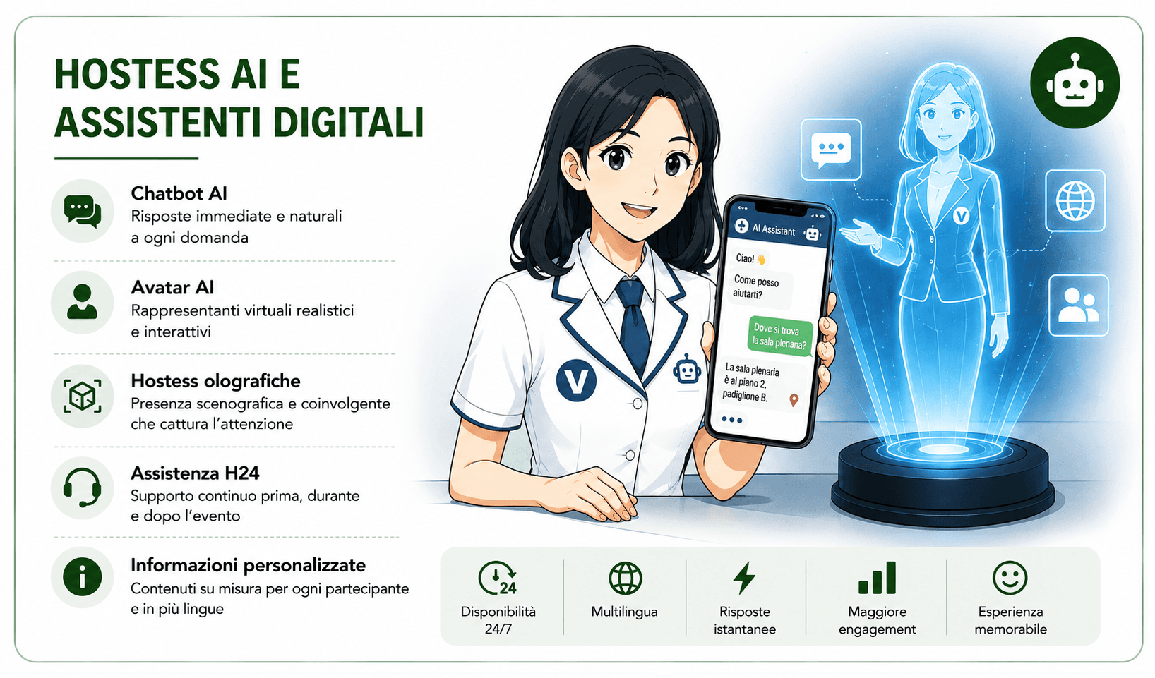 Hostess AI e assistenti digitali